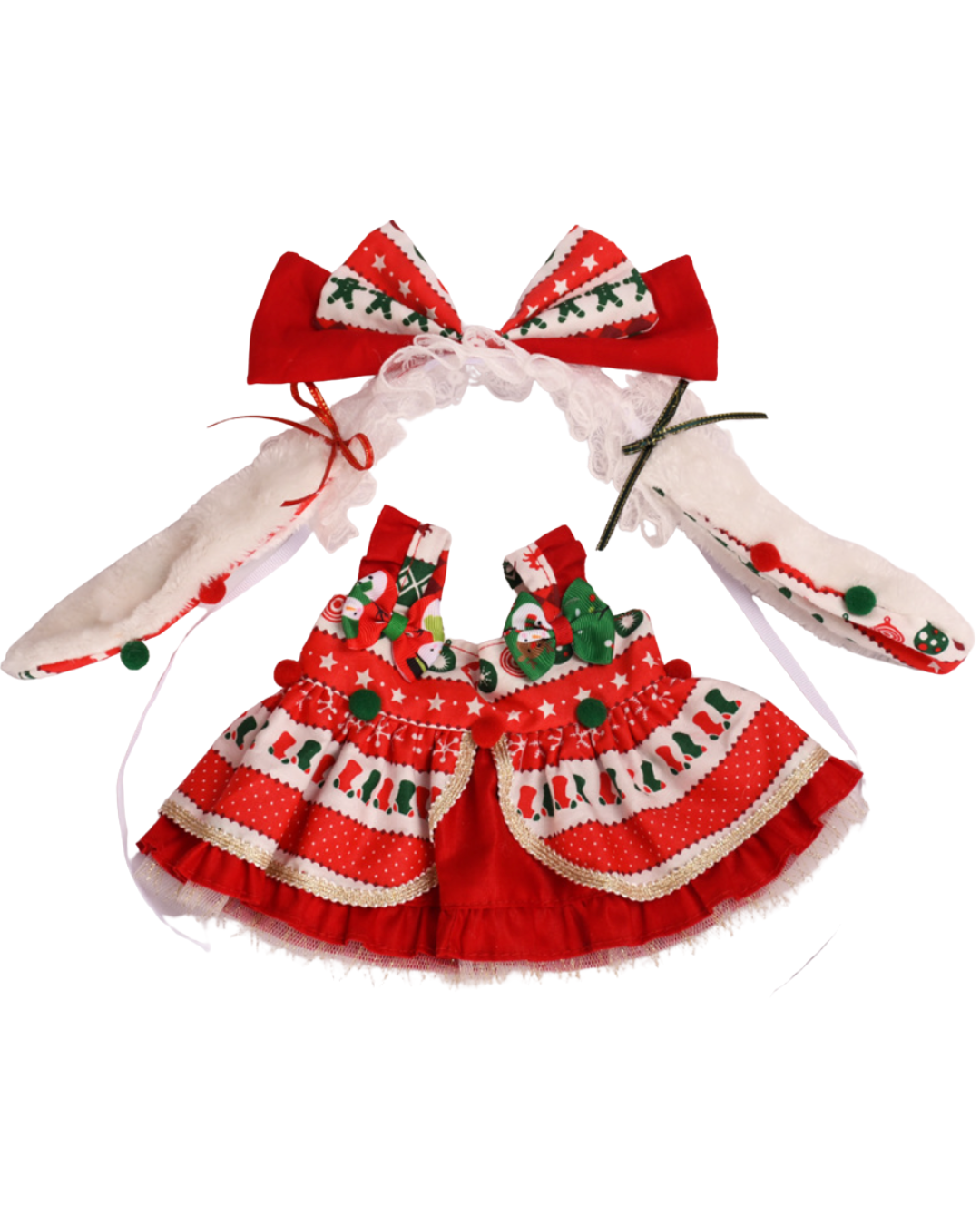 Holiday Bunny in Red (Outfit Only)