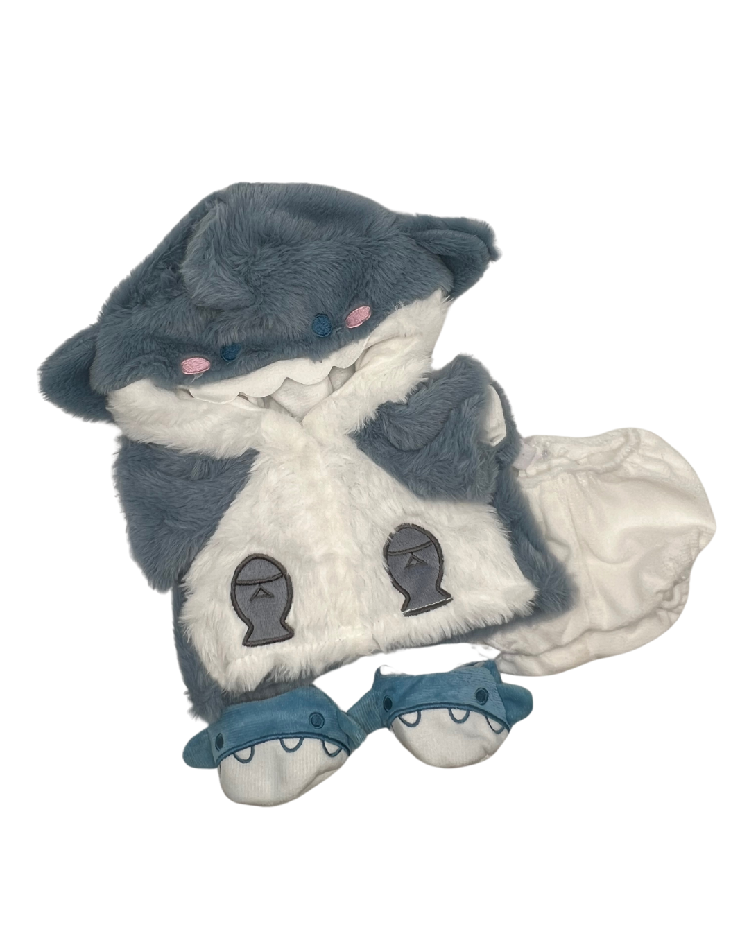Blue Fluffy Shark Adventure Suit (Outfit Only)