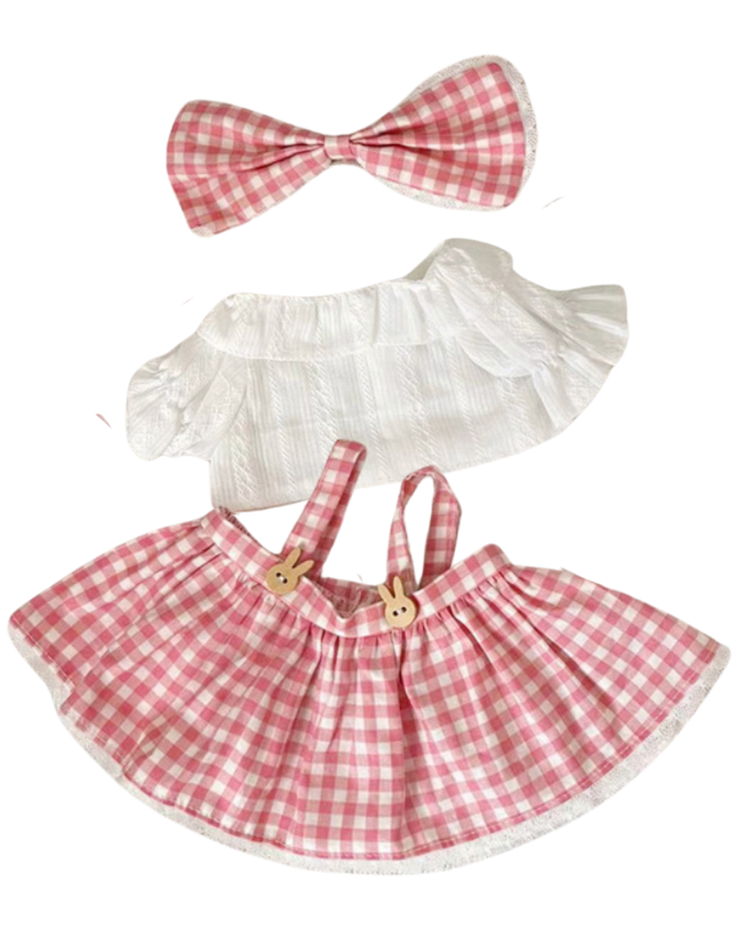 Little Miss Pink Plaid Dress (Outfit Only)