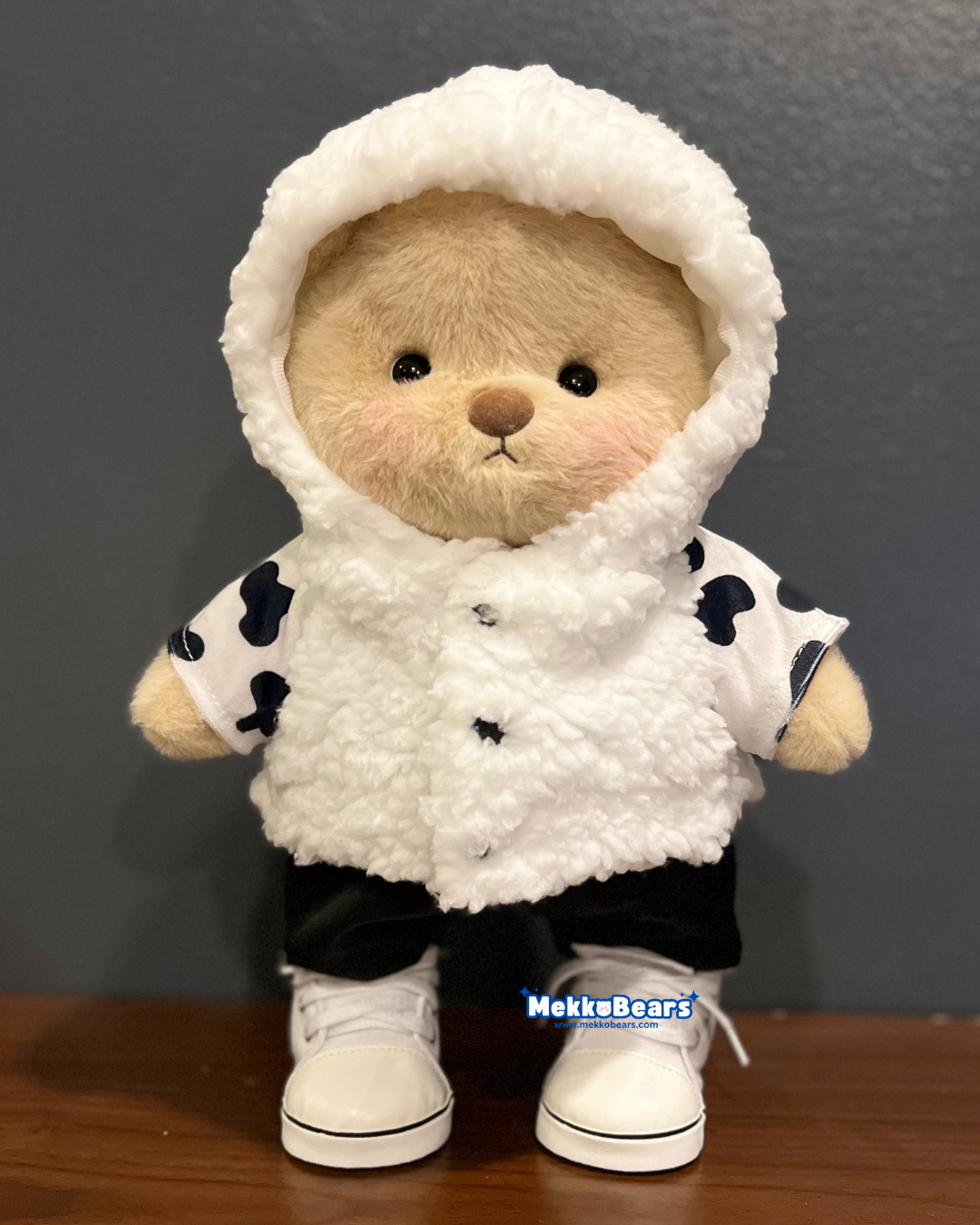 Cow Print Winter Hoodie (Outfit Only)