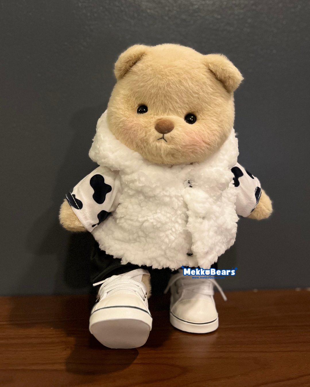 Cow Print Winter Hoodie (Outfit Only)