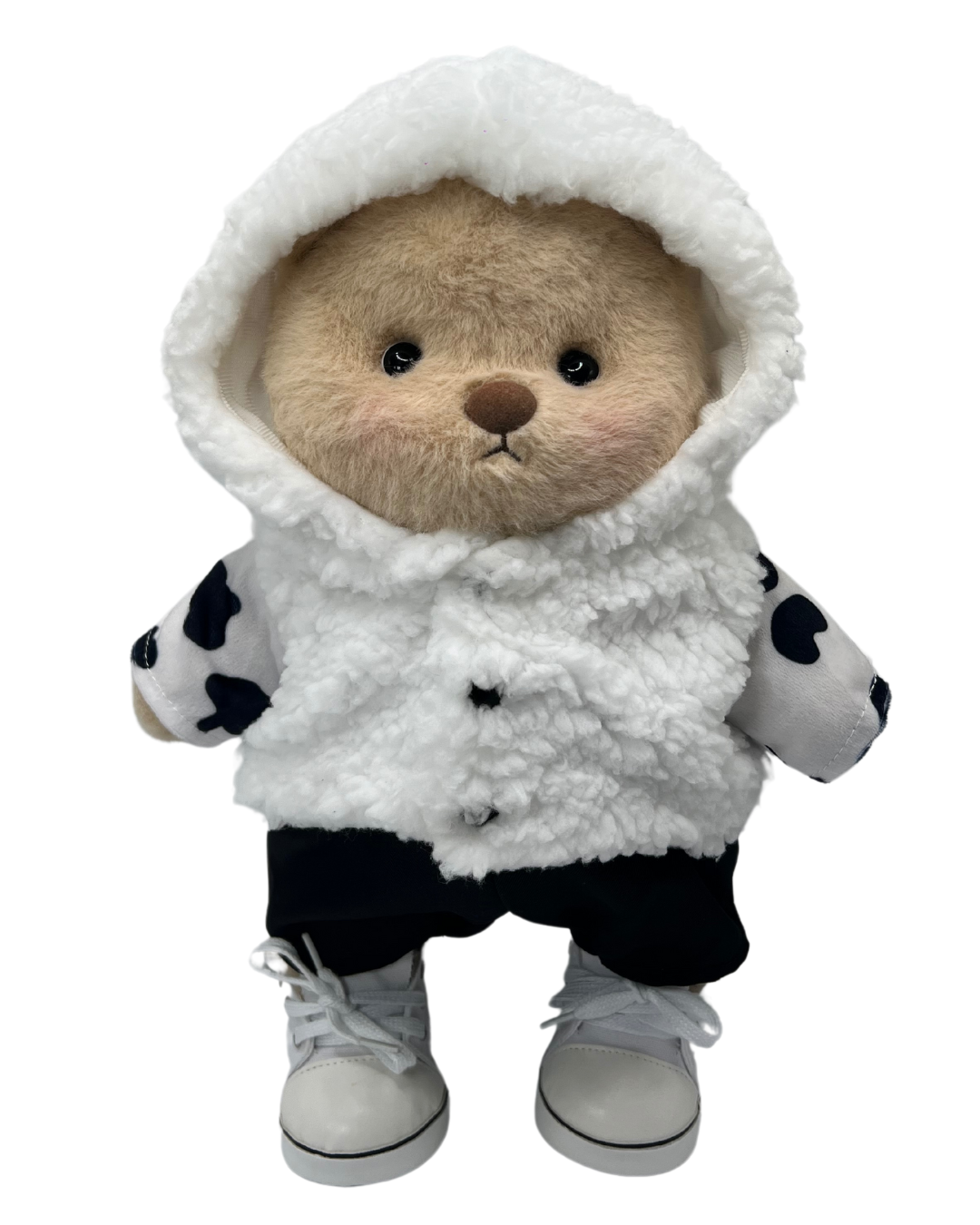 Cow Print Winter Hoodie (Outfit Only)