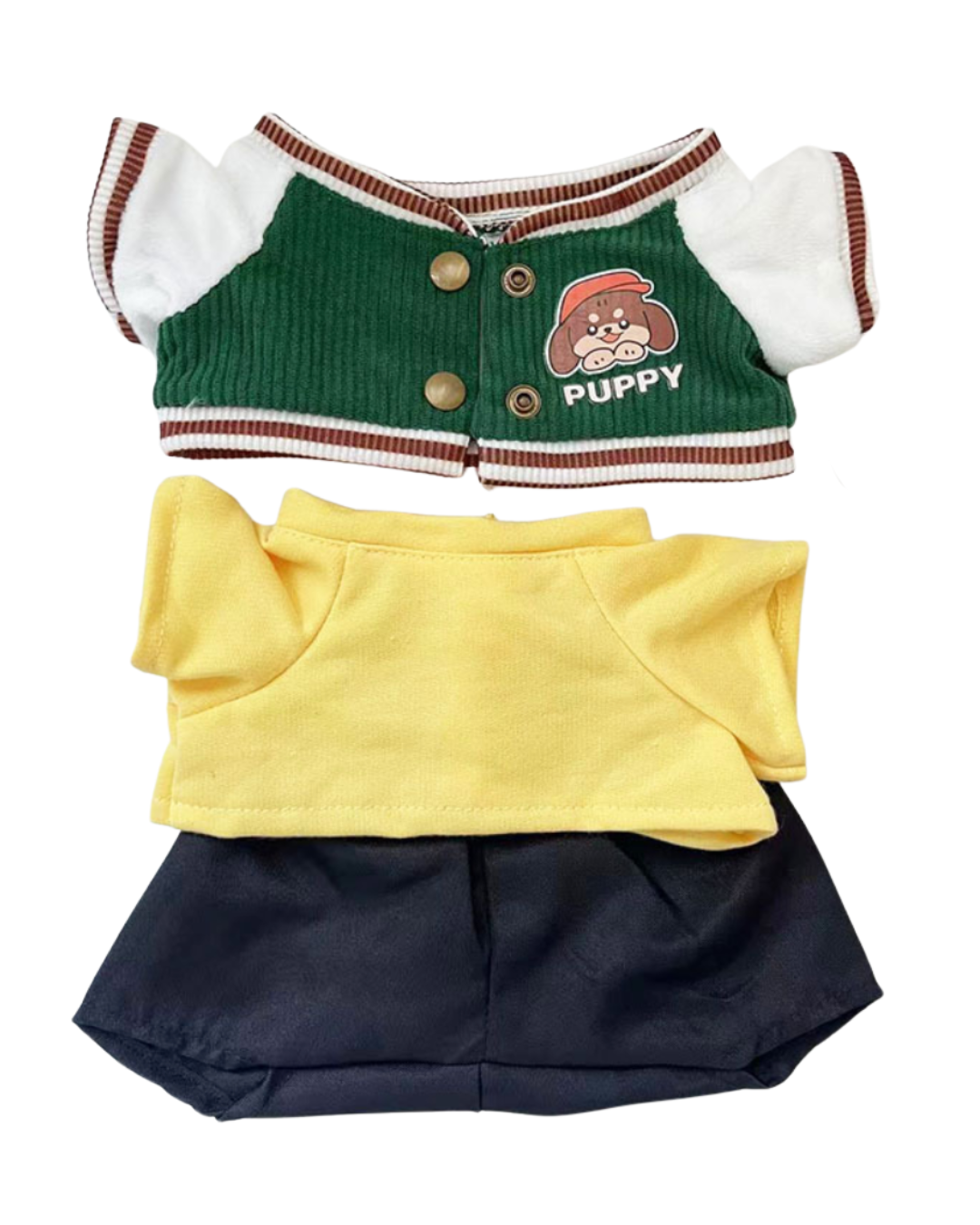 Green Puppy Varsity Jacket Set (Outfit Only)
