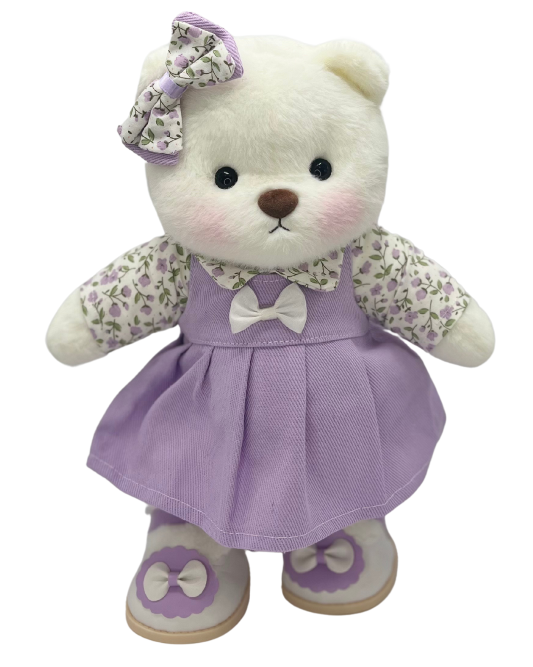 Purple Floral Formal Dress (Outfit Only)