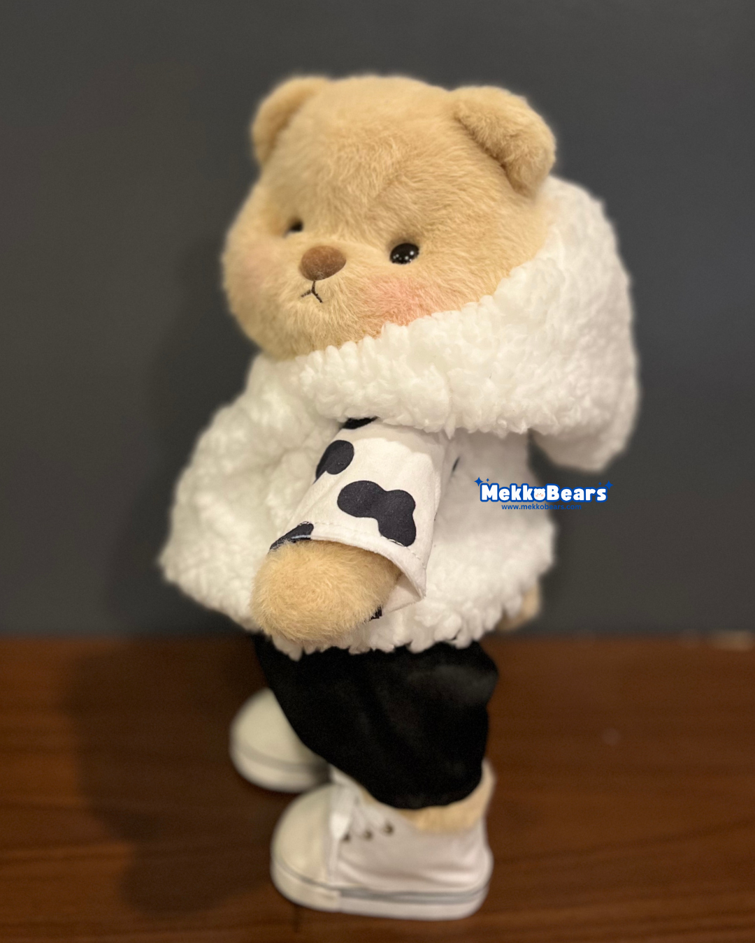 Cow Print Winter Hoodie (Outfit Only)