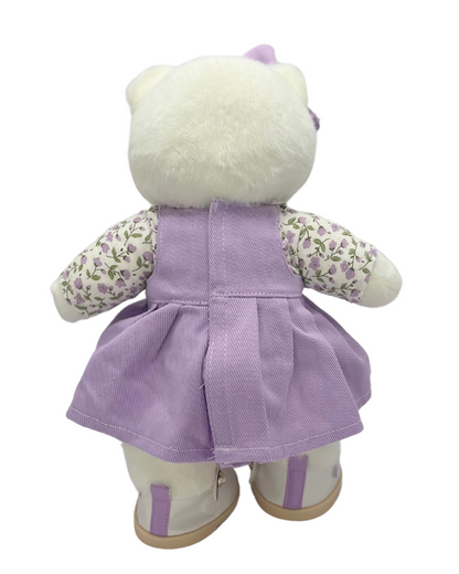 Purple Floral Formal Dress (Outfit Only)