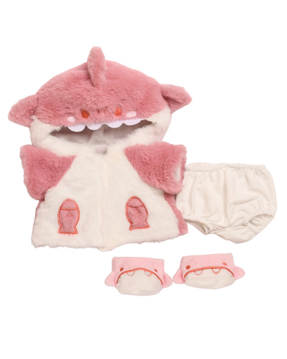 Pink Fluffy Shark Adventure Suit (Outfit Only)